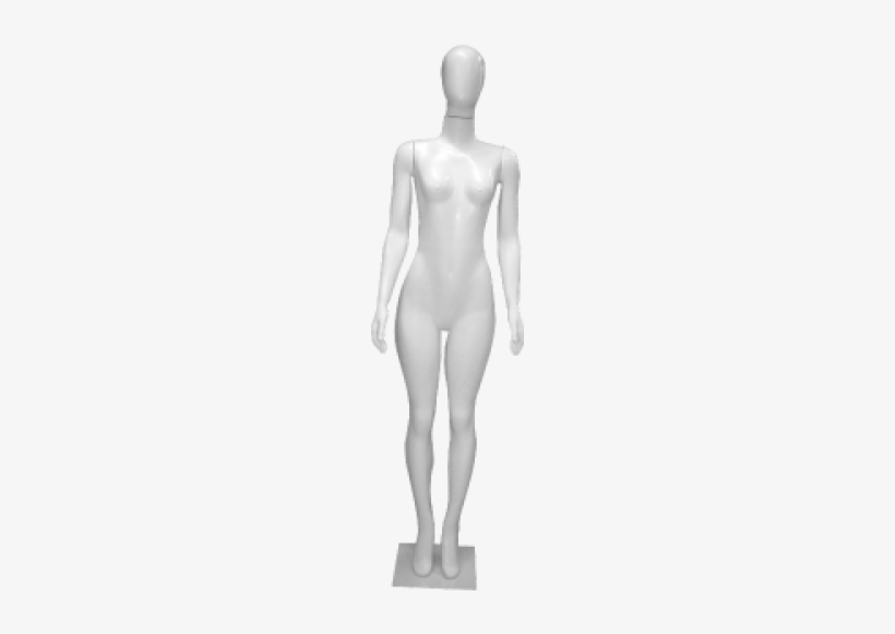 Manequim Feminino Branco Com Braços Retos Altura 1,65m - Manequim Cabeça De Ovo, transparent png