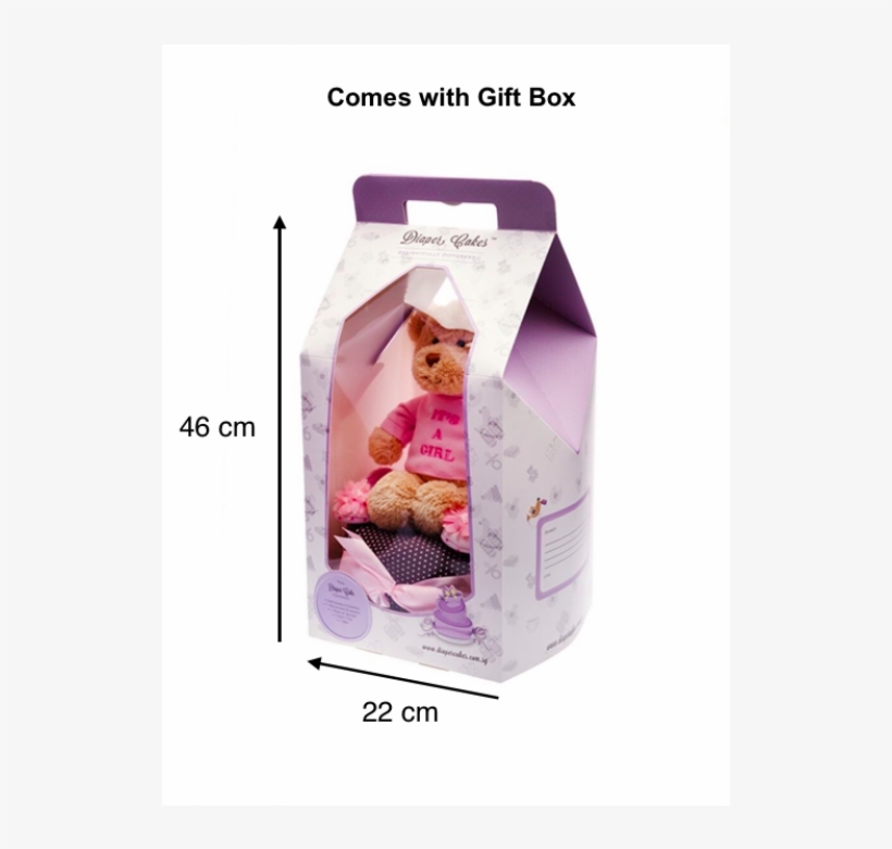 Diaper Cake 1 Tier Winnie The Pooh Baby Girl Gift - Diaper Cake, transparent png