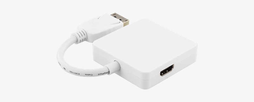 Adapter Deltaco - 0.2 M White, transparent png