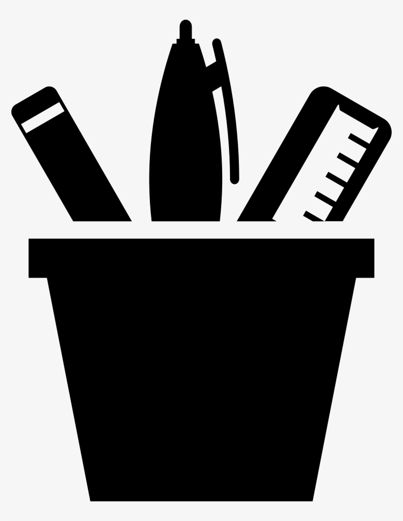 Png File - Stationery Png Black White, transparent png