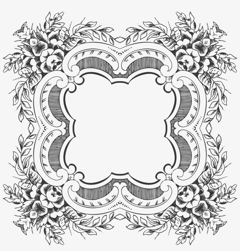 Banner Black And White Library Architecture Vector - Victorian Ornament, transparent png