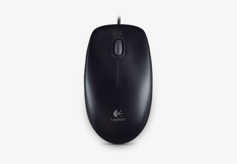 Logitech B100 Usb Optical Mouse, transparent png