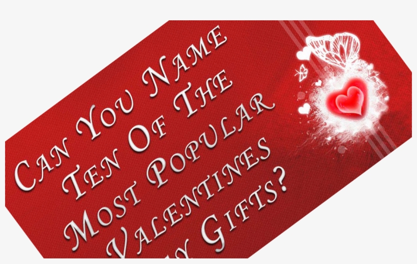 Name Ten Valentine's - Valentine Day, transparent png