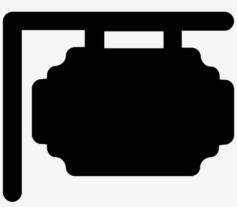 Hanging Signboard Comments - White Sign Board Png, transparent png