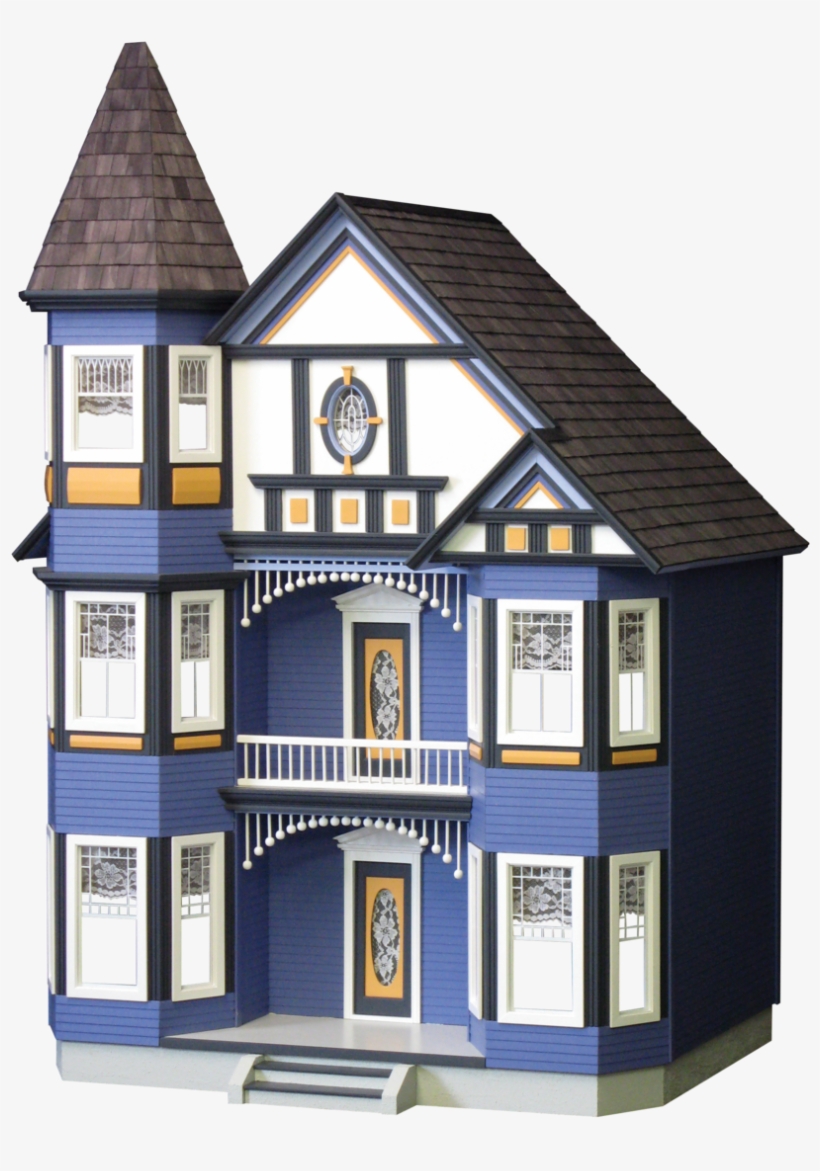 The Painted Lady Dollhouse Kit - Dollhouse Miniature Painted Lady Dollhouse Kit By Real, transparent png