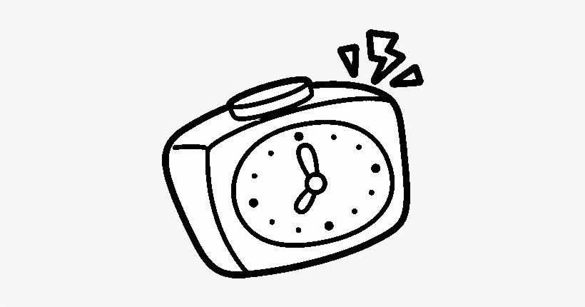 Dibujo De Despertador Para Colorear - Dibujos De Un Despertador, transparent png