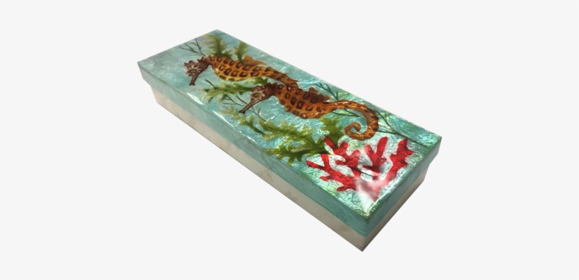 Seahorses Capiz Shell Treasure Box - Reindeer, transparent png