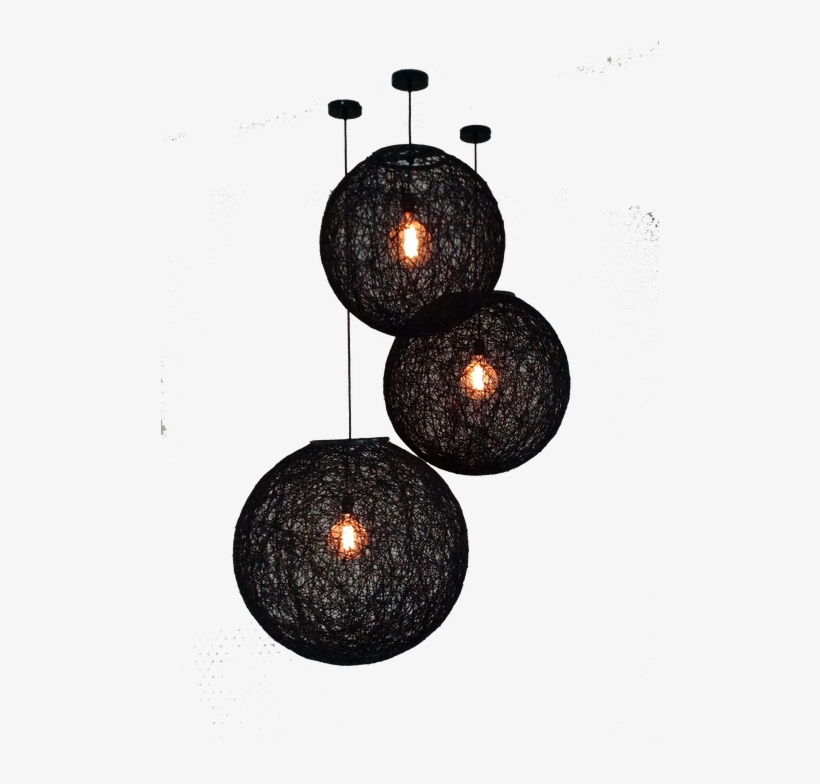 Incluye 3 Lámparas Con Foco Vintage E Instalación - Ceiling Fixture, transparent png