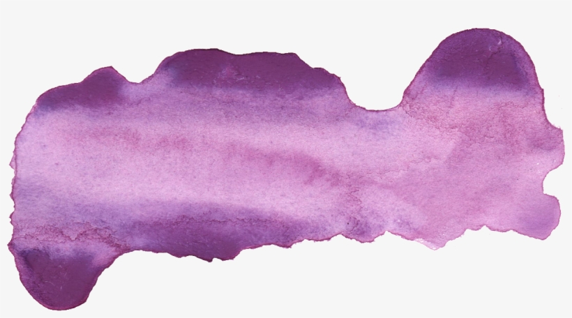 24 Purple Watercolor Brush Stroke Png Transparent - Purple, transparent png