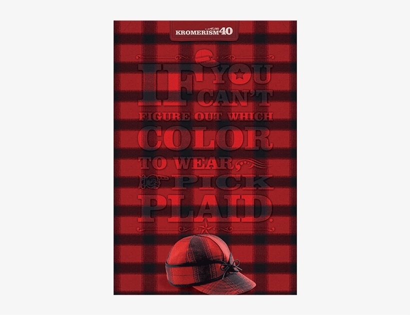 Kromer Poster Pick Plaid, transparent png