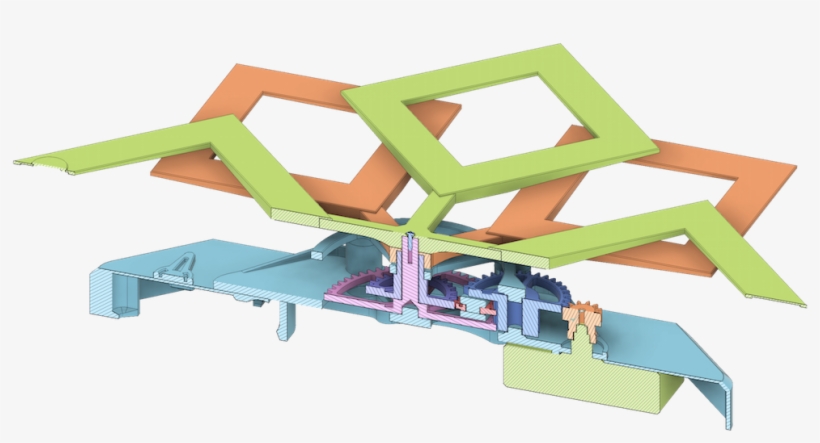 Instead Of The Minute Hand There Is A Small 3d-printed - Plywood, transparent png