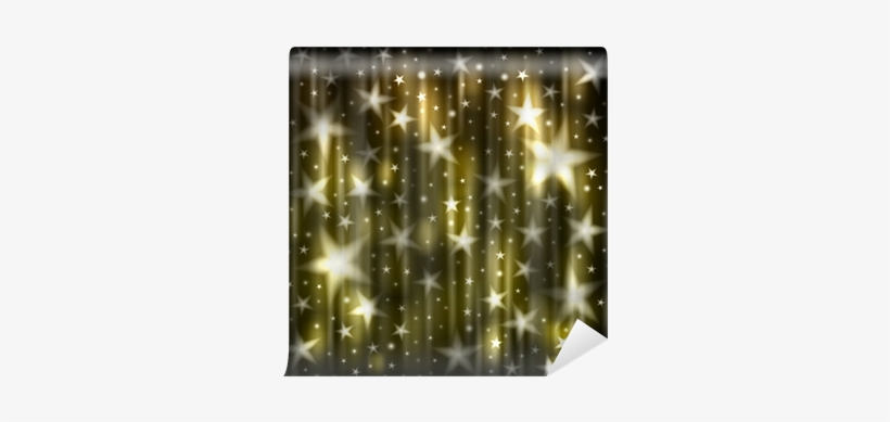 Fotomural Resumen De Fondo Oscuro Con Estrellas Amarillas - Photography, transparent png
