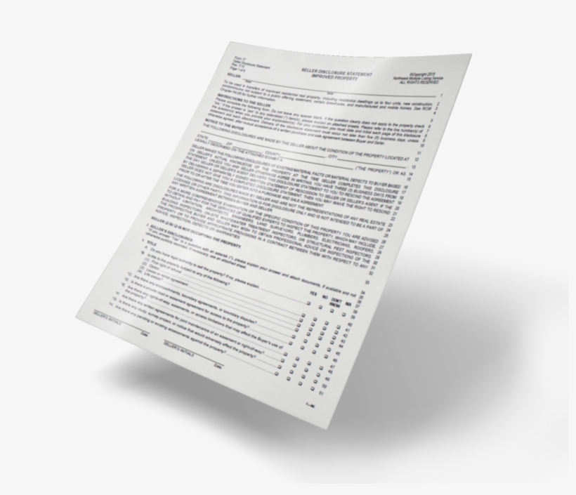 5 Things Buyers Should Know About Seller Disclosure - Brochure, transparent png