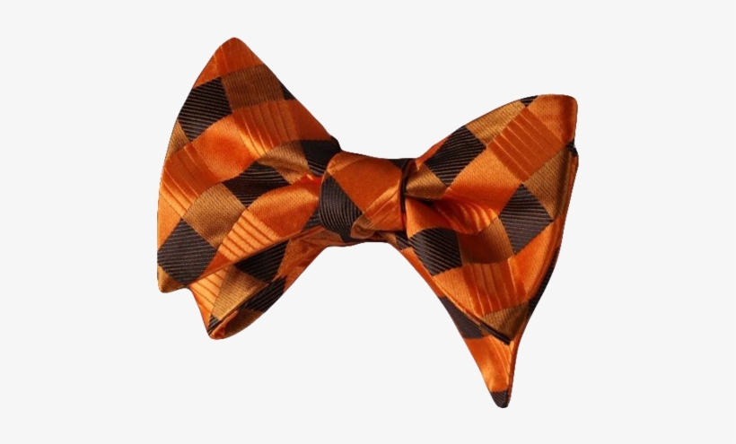 Pumpkin Plaid Bow Tie - Bow Tie Collection (variety Of Colors)- 100% Silk, transparent png