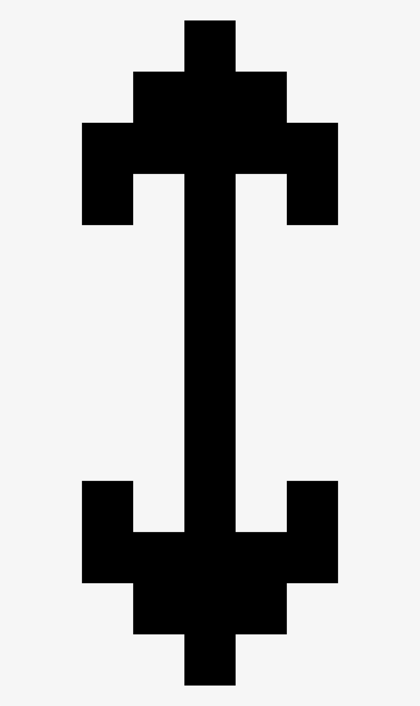 Scrolling Frame Arrow - Pixel Art, transparent png