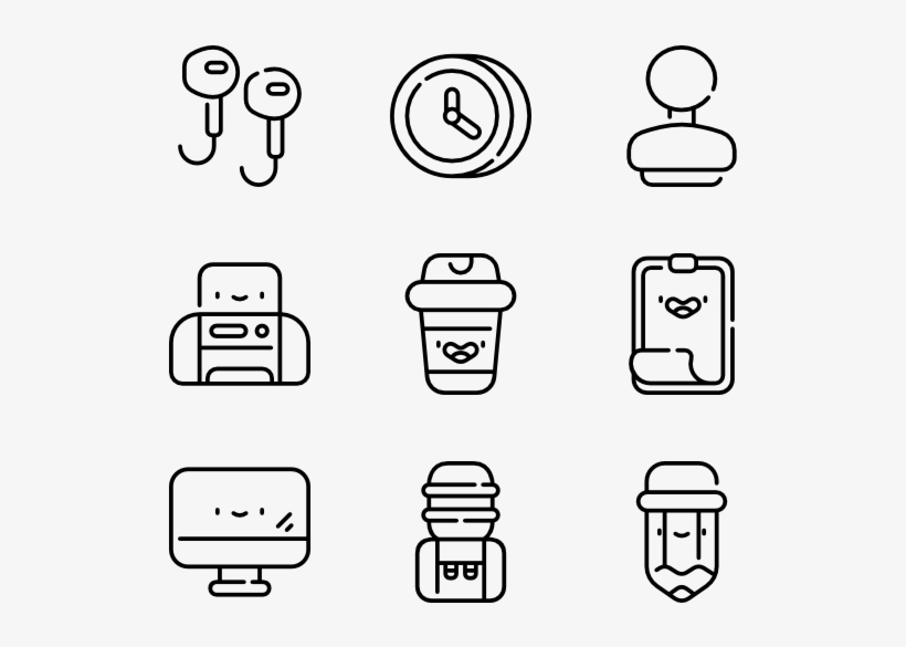 Stationery 50 Icons - Back To School Icon Png, transparent png