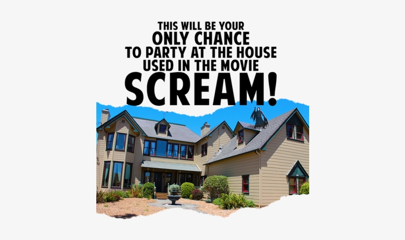 Party At The Real Scream House And Get Terrorized By - Scream Movie House, transparent png