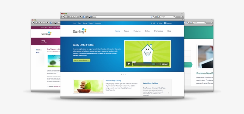 Premium Wordpress Theme Designer - Template Website Png, transparent png