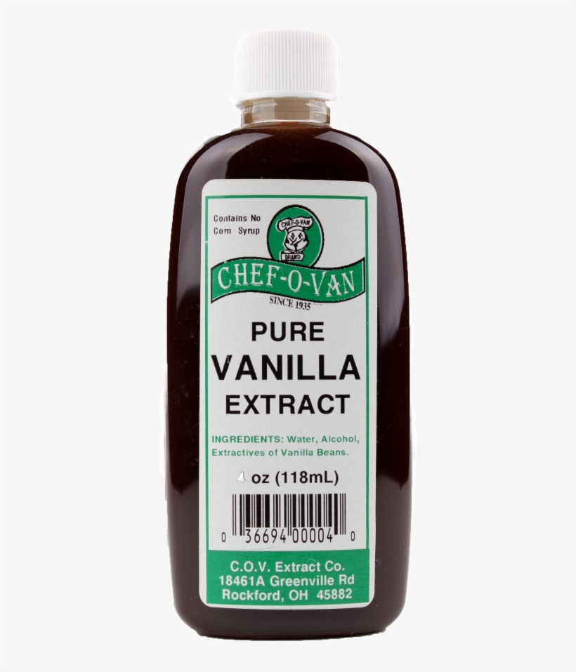 Chef O Van Extract Pure Vanilla 4oz - Chef O Van Vanilla Extract, Pure - 4 Fl Oz, transparent png