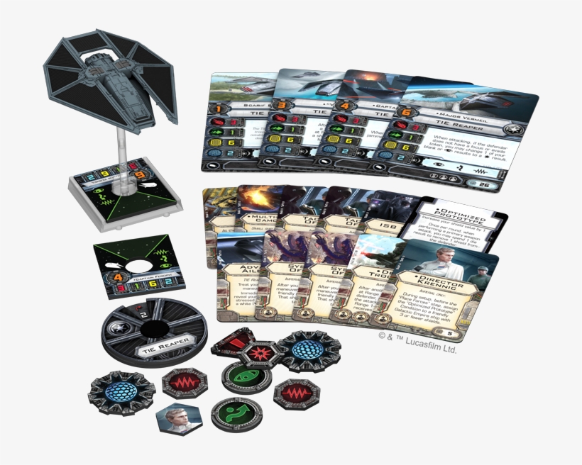 Swx75 Spread - X Wing Tie Reaper, transparent png