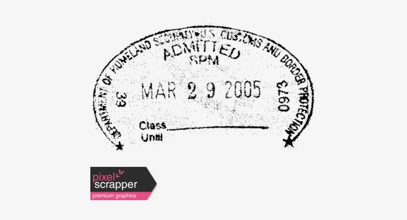 Passport Stamp - Digital Scrapbooking, transparent png