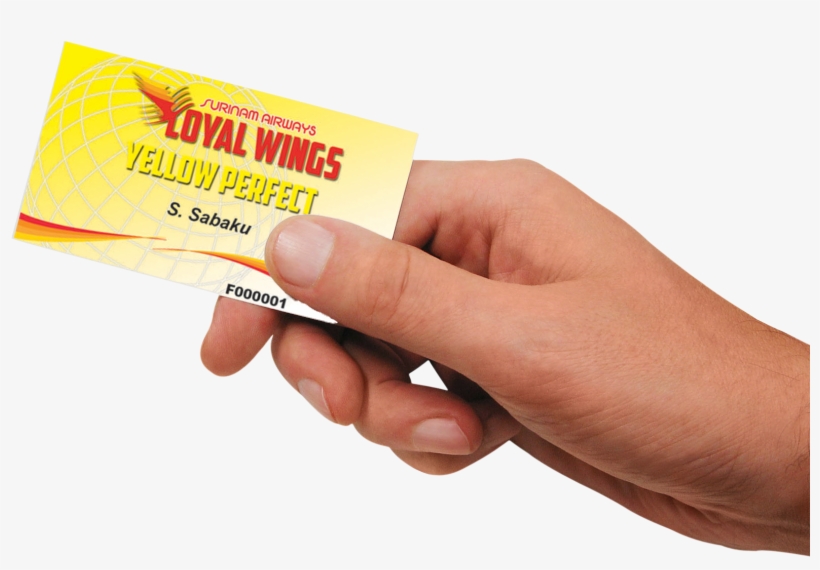 Loyalty Card - Hand Holding A Card Png, transparent png