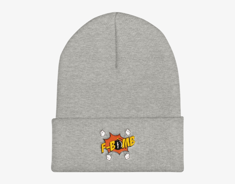 Dreamlove Cartoon Fbomb Cuffed Beanie - Beanie, transparent png