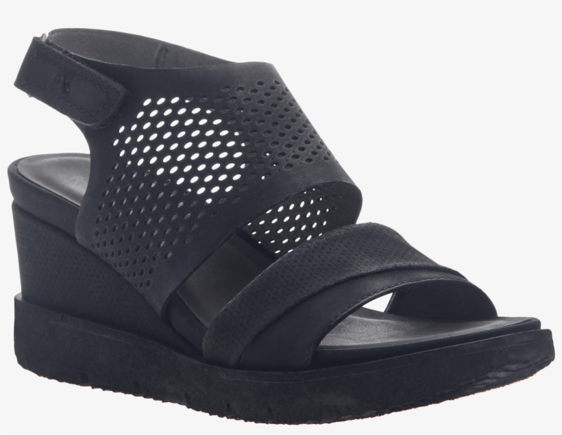 Womens Light Weight Sandal Wedge Milky Way In Black - Slide Sandal, transparent png