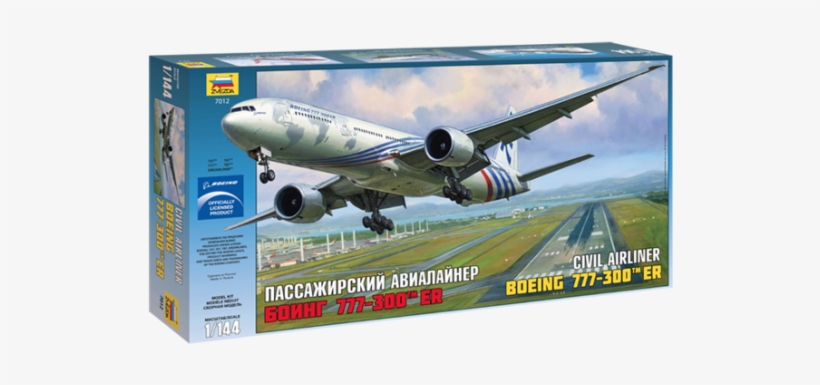 Zvezda 1/144 Civil Airliner Boeing 777-300er Image - Boeing 777 300er Zvezda, transparent png