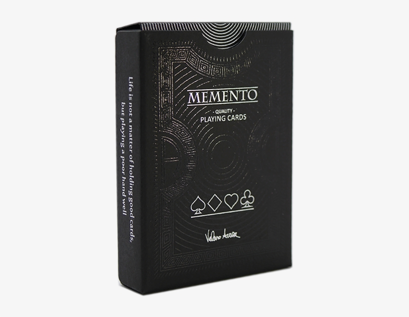 Memento Mori Black Playing Cards, transparent png