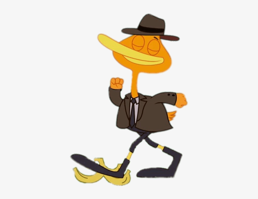 King Duckling Walking On Banana Skin Png - Cowboy, transparent png