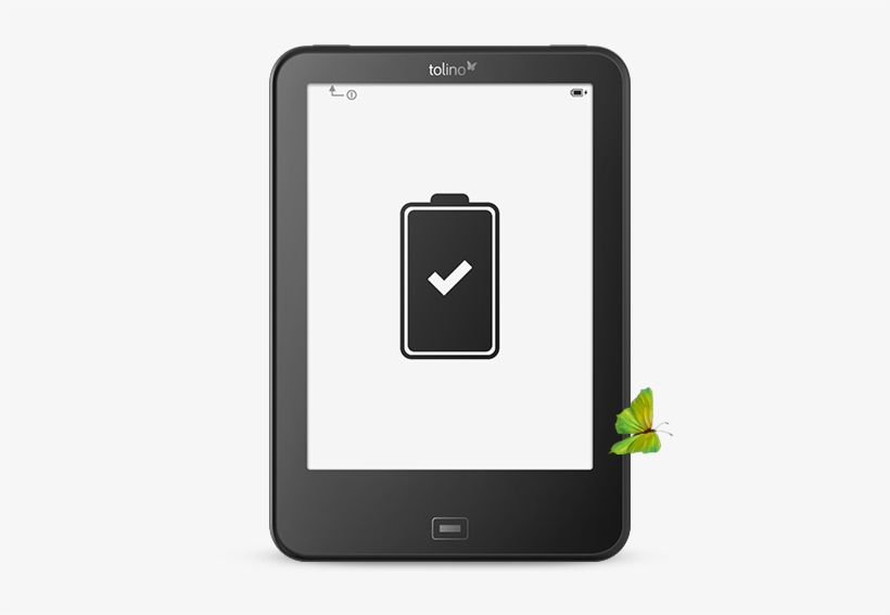 Several Weeks Battery Life - Tolino Vision, transparent png