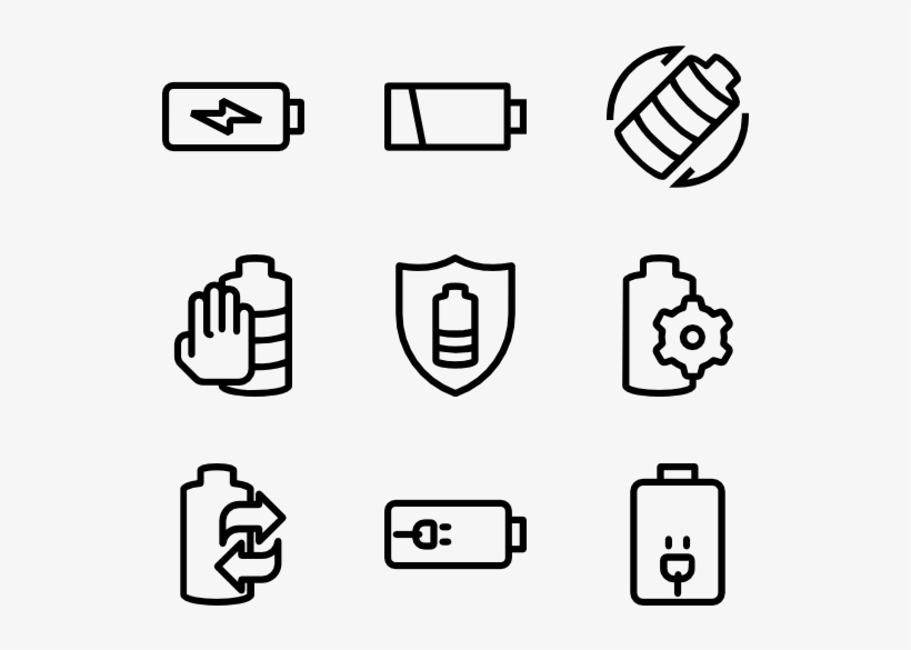 Battery - Electronics Icon Free, transparent png