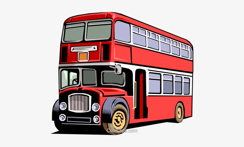 Ônibus De Dois Andares Livre De Direitos Vetores Clip - England Bus Clipart, transparent png