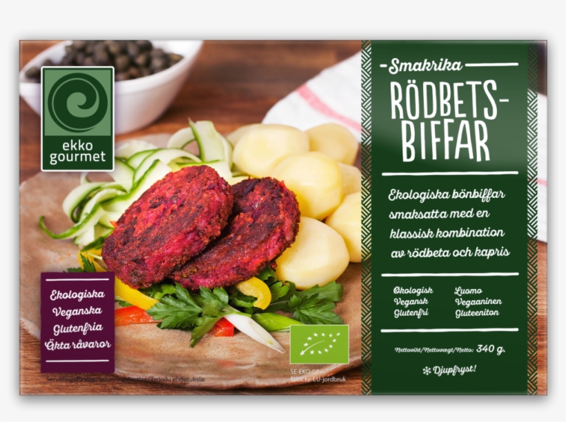 6 X 57 Gram ≈ 340 Gram - Ekko Gourmet Rödbetsbiffar, transparent png