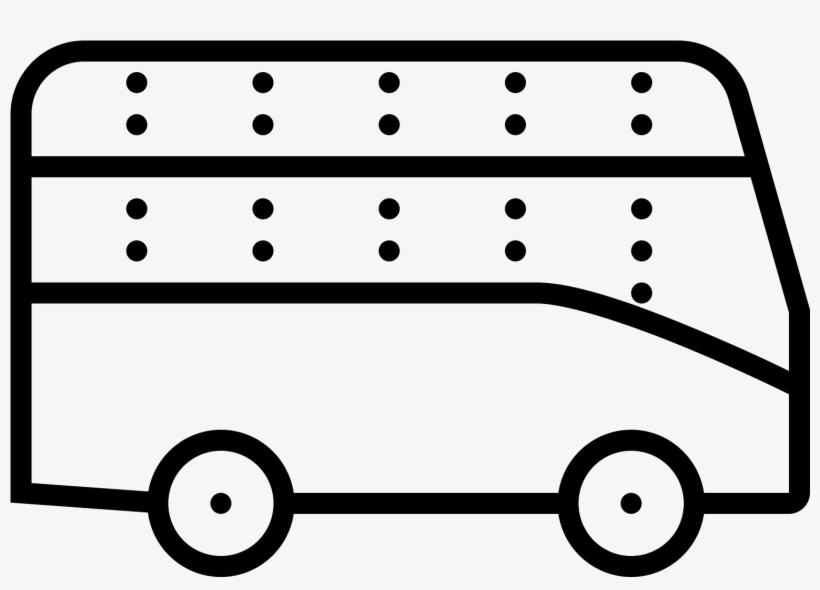 Tour Bus Icon - Double-decker Bus, transparent png
