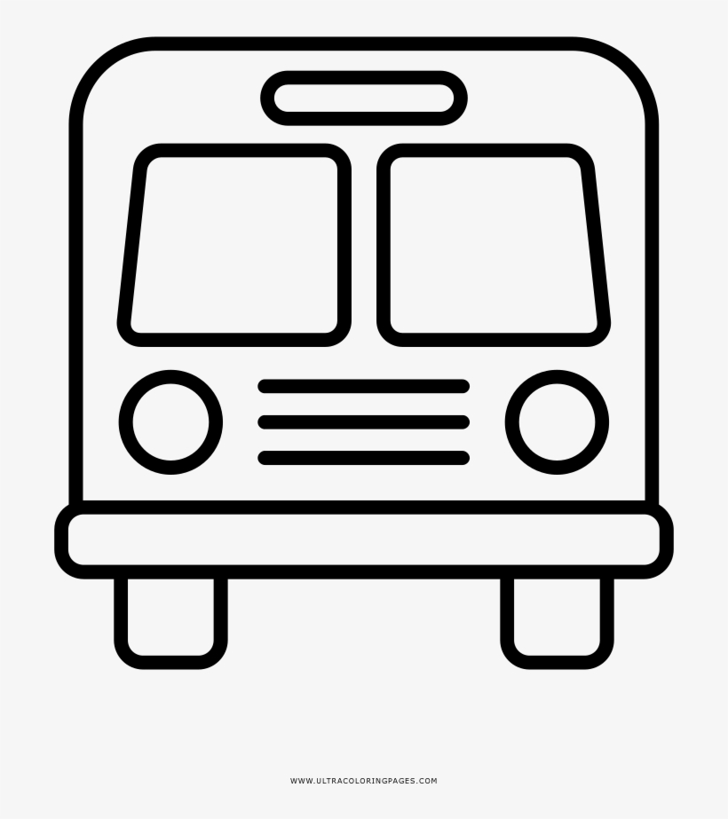 Bus Coloring Page, transparent png