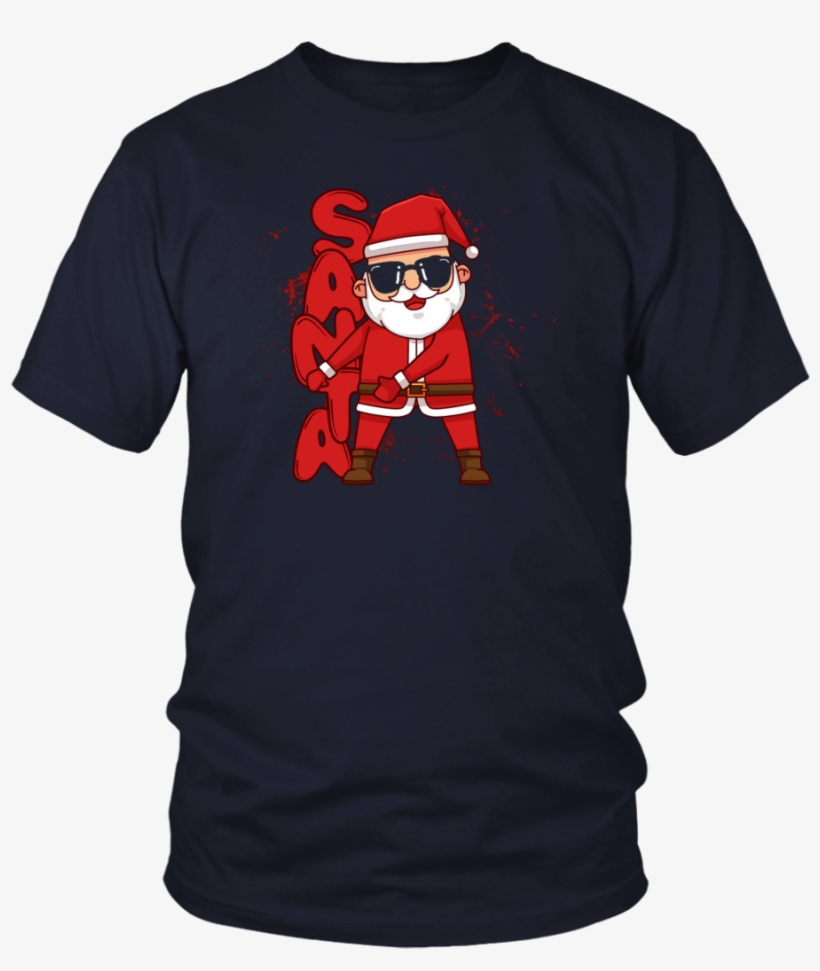 Funny Christmas Santa Dabbing T-shirt - Larry Bernandez T Shirt, transparent png