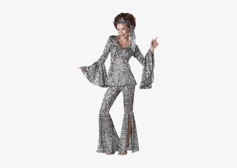 Disco Began In The Gay Nightclubs Of New York City - Plus Size Women's Foxy Lady Disco Costume, transparent png