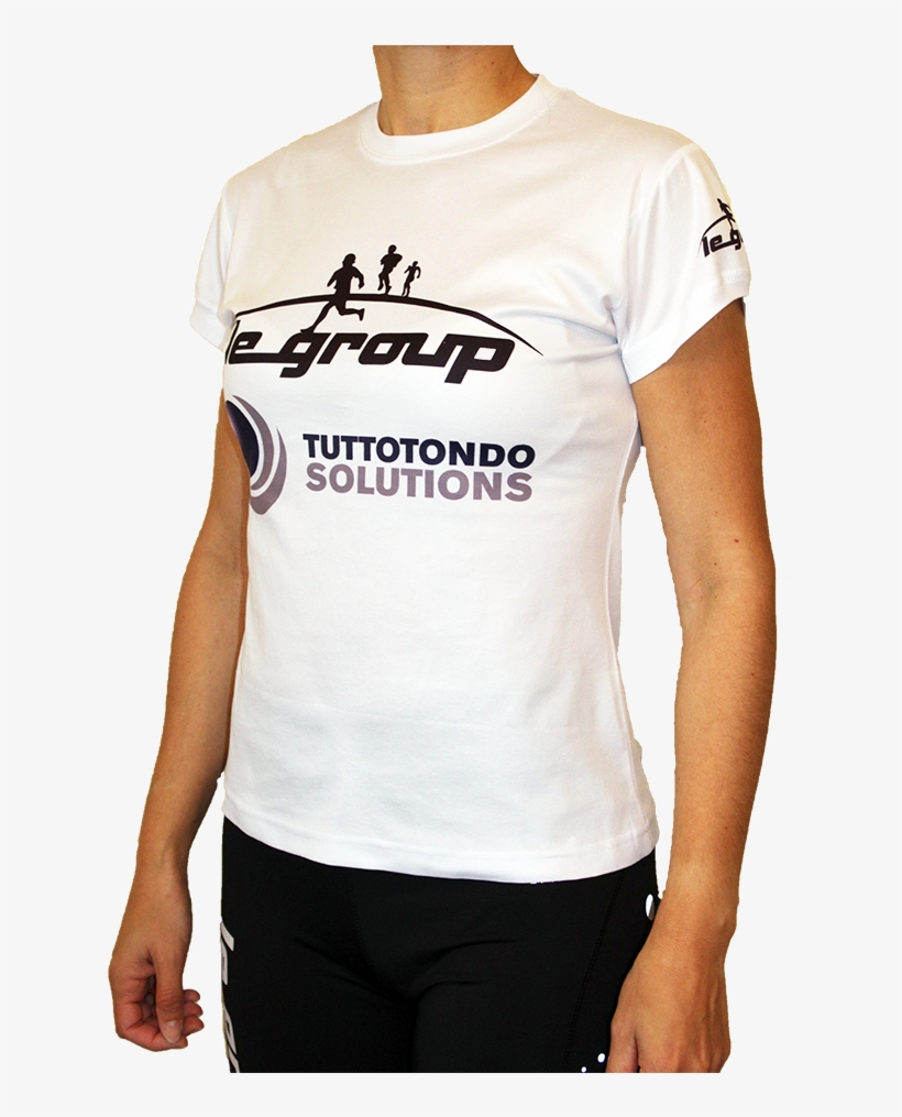 Camiseta Blanca Mujer - Active Shirt, transparent png
