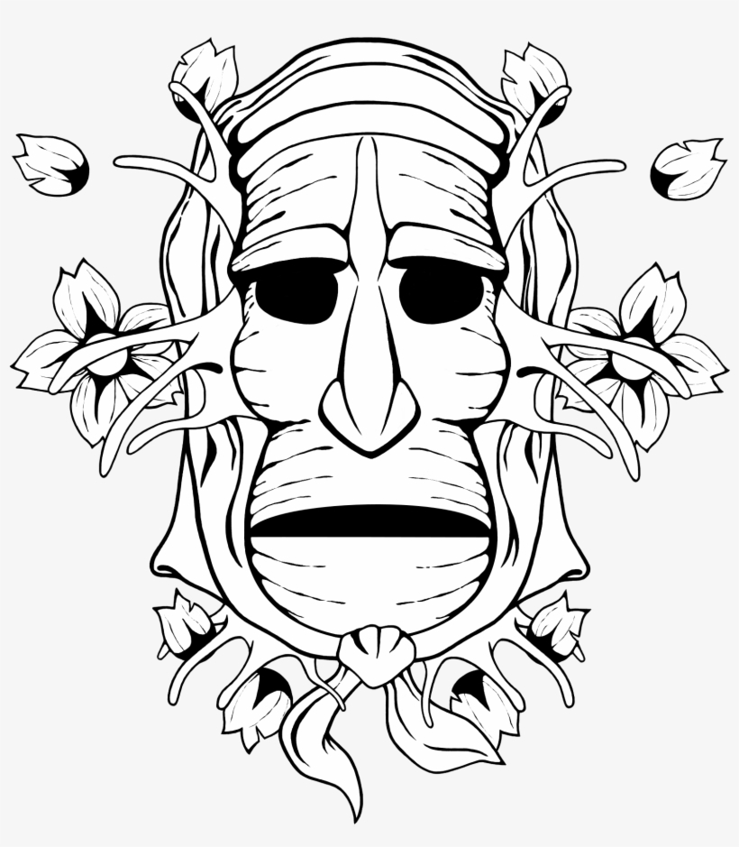 The Design Of Ancient Sardinian Mask With Traditional - Mask, transparent png