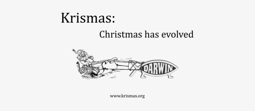 Krismas Is A Secular Holiday That Celebrates The Myth - Darwin Fish, transparent png