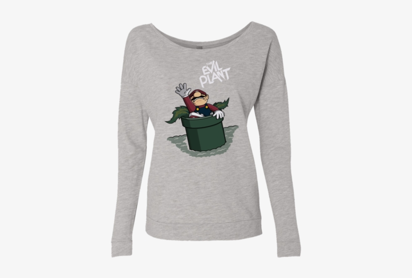 The Evil Plant French Terry Scoop - Sweatshirt, transparent png