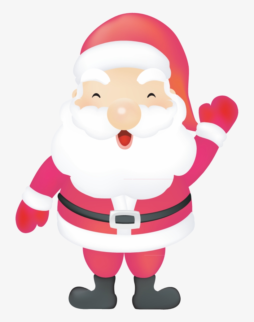Papa Noel, Santa Claus, Navidad Vector - Cute Santa Claus Clipart, transparent png