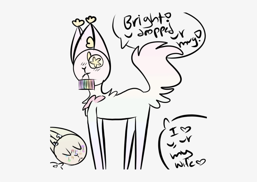 Peach Loves Her Wife - Cartoon, transparent png