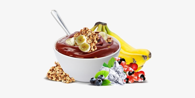 Energético Light Com Açaí E Talo De Couve - Banner Açaí Na Tigela, transparent png
