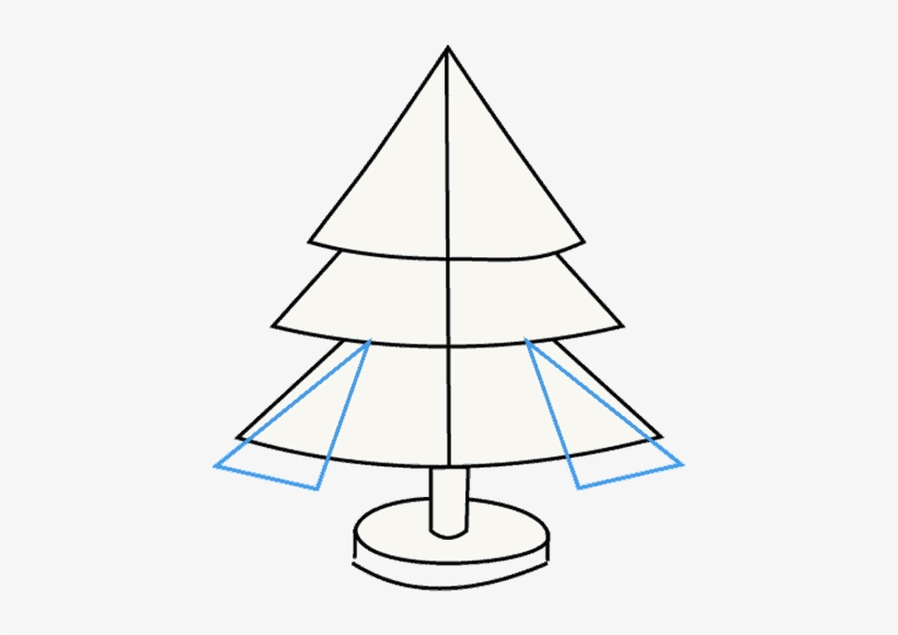 How To Draw Christmas Tree - Christmas Tree, transparent png