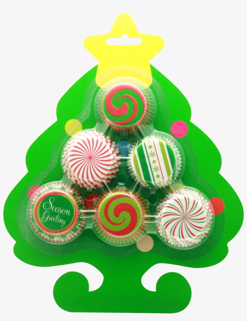 Mini Cupcake Cases Christmas Tree - Christmas Ornament, transparent png