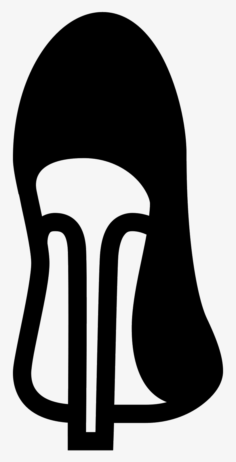 Las Mujeres Zapato Detrás Vista Icon, transparent png