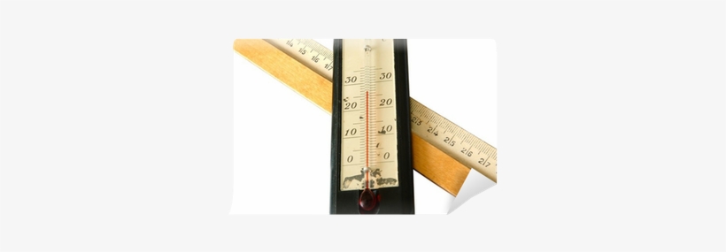 Old Alcohol Thermometer And Old Wooden Ruler - Alcohol Thermometer, transparent png